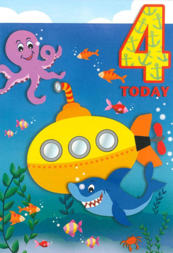 Picture of 4 TODAY BIRTHDAY CARD